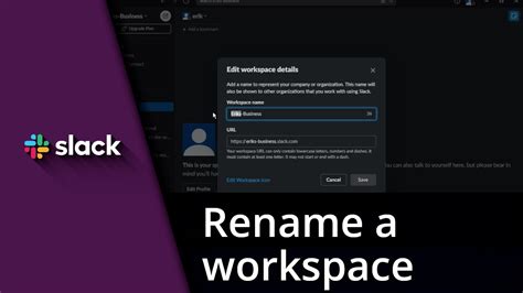 slack rename workspace.